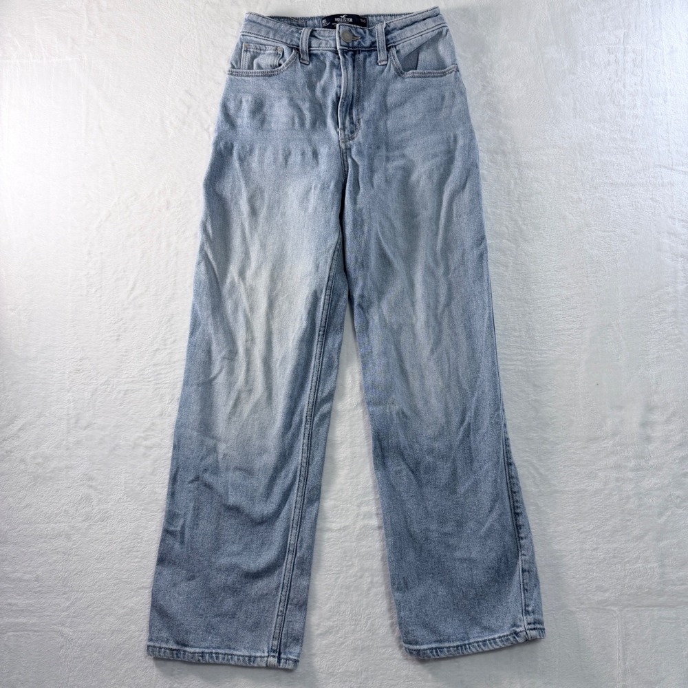 Hollister Ultra High-Rise Dad Jean Light Wash W24S